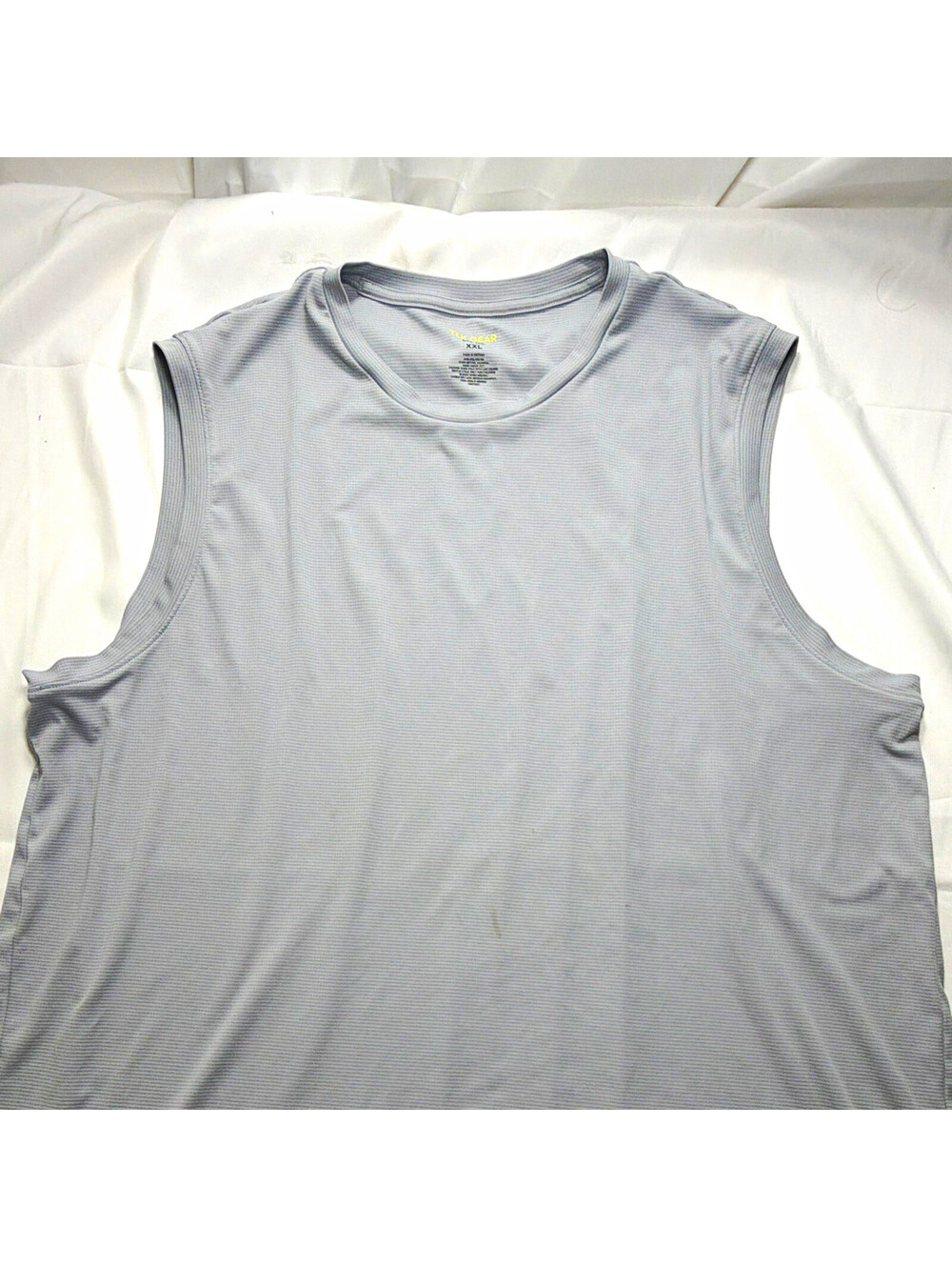 Tek Gear Dry Tek Moisture Wicking Gray Sleeveless Tank Top Men's 2XL